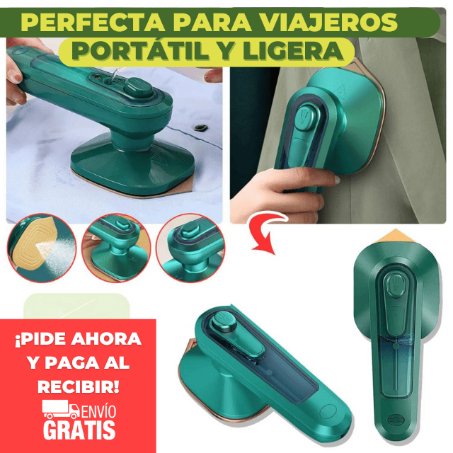 🔥 Plancha portátil IronFlex™ | Ropa impecable en cualquier lugar